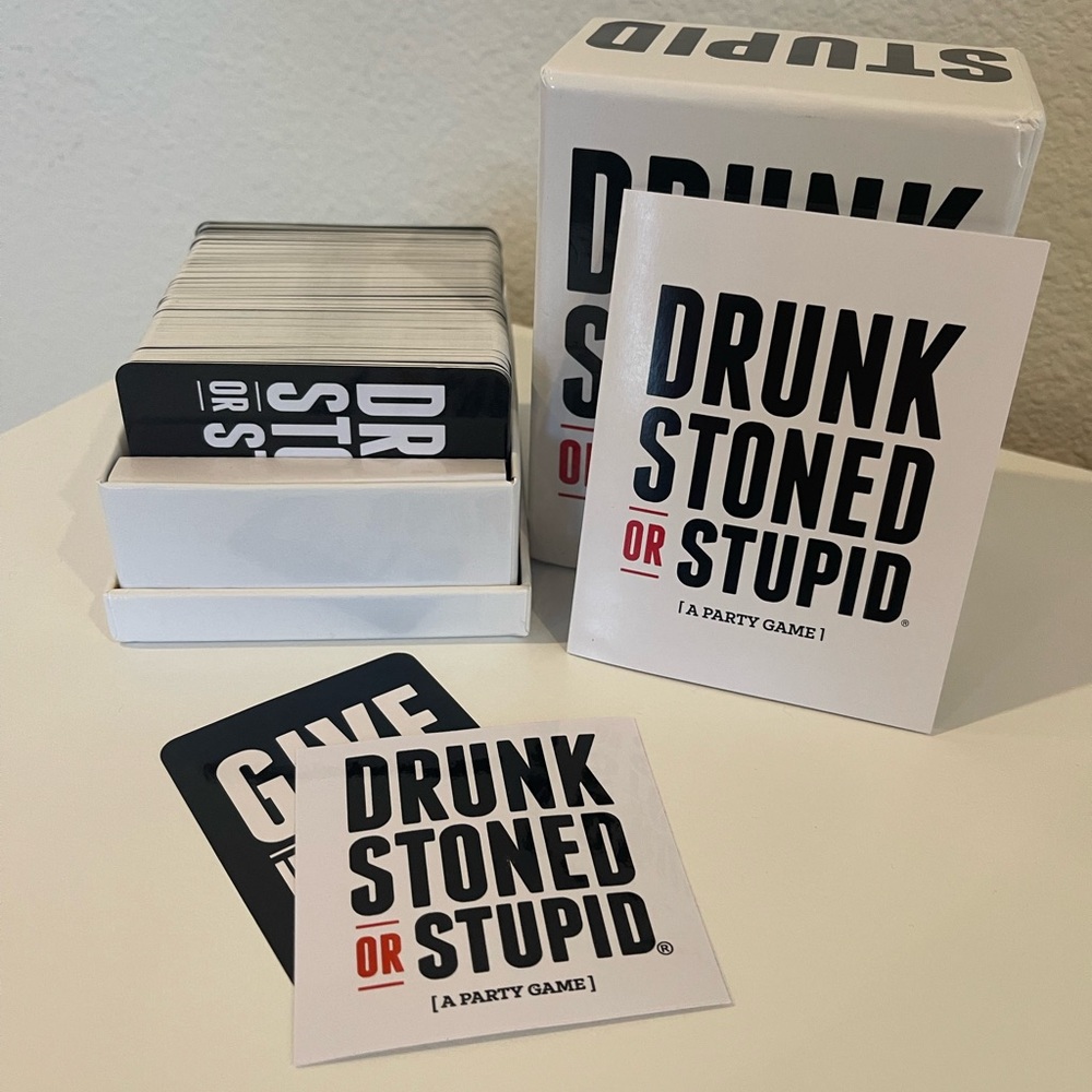 EUC Drunk Stoned or Stupid (A Party Game) 17+ card game